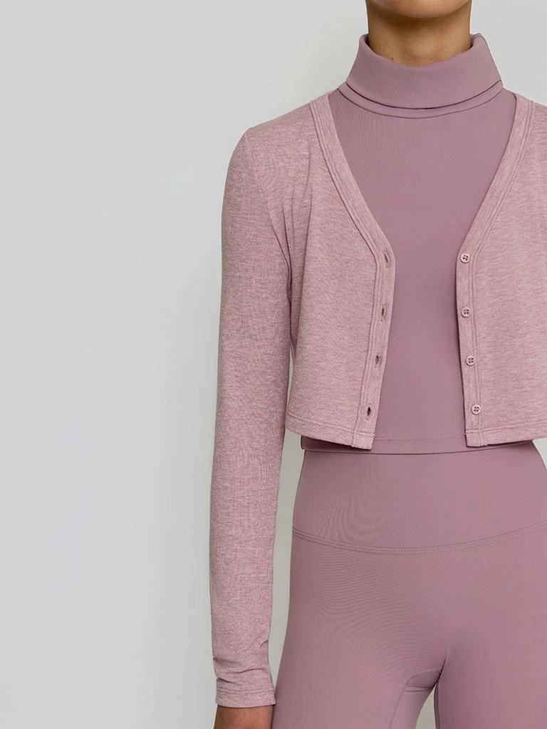 Blanca Sport Blanca Sport Girls Knitted Cropped Cardigan in Purple 3