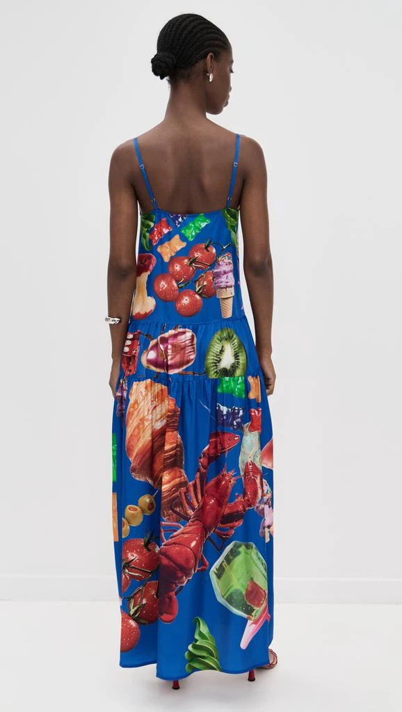 BruceGlen Blue Print Tiered Maxi Dress 2