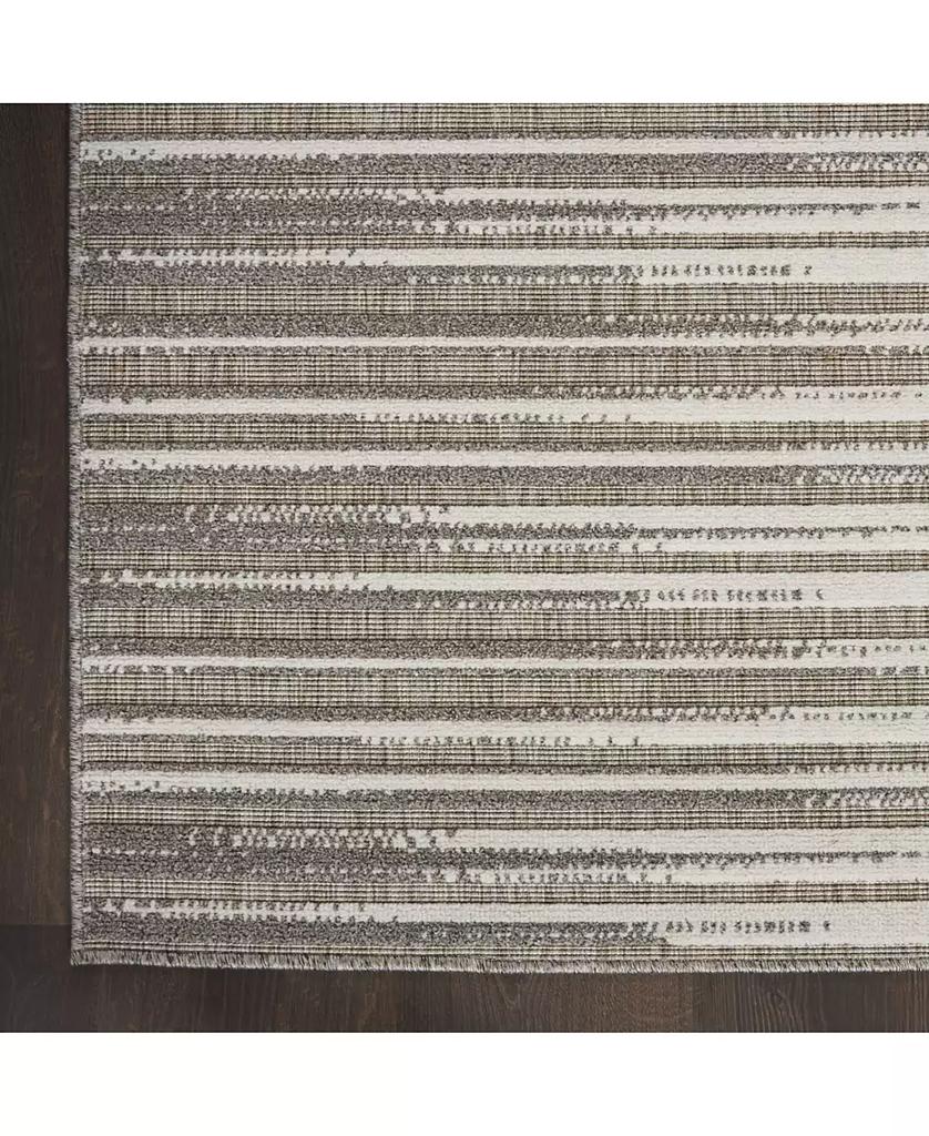 Nourison Key Largo KLG01 Silver 7'10" x 9'10" Outdoor Area Rug
