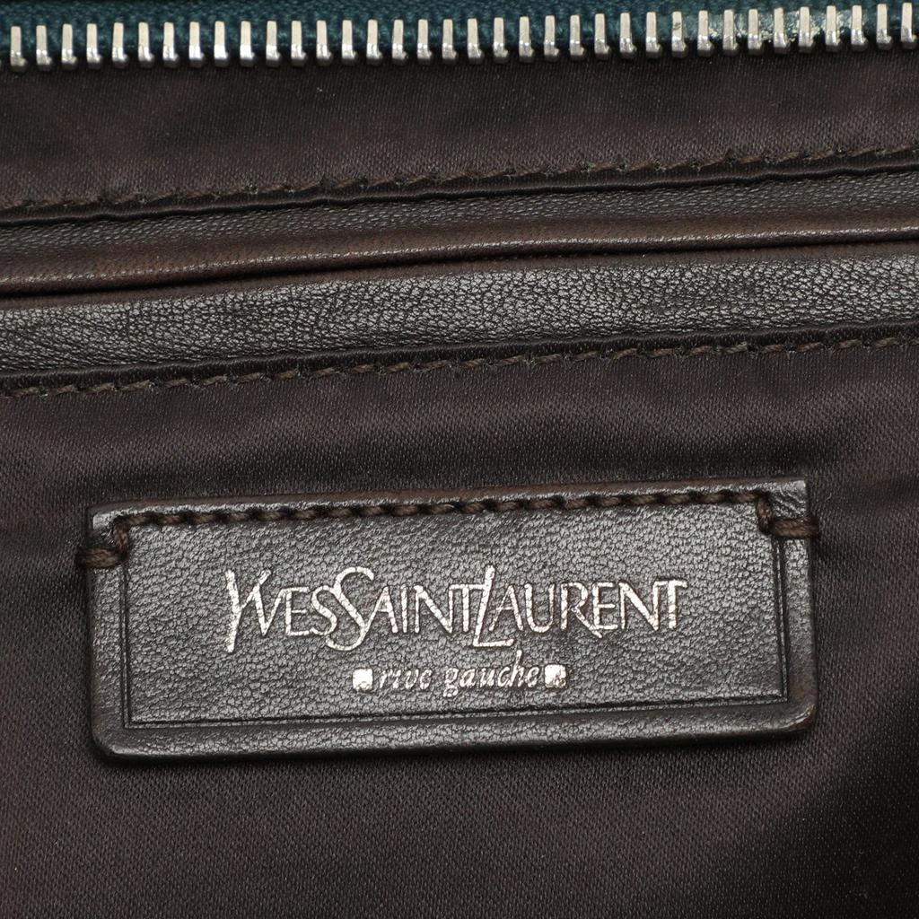 Yves Saint Laurent Yves Saint Laurent Green Leather Lover Satchel 12