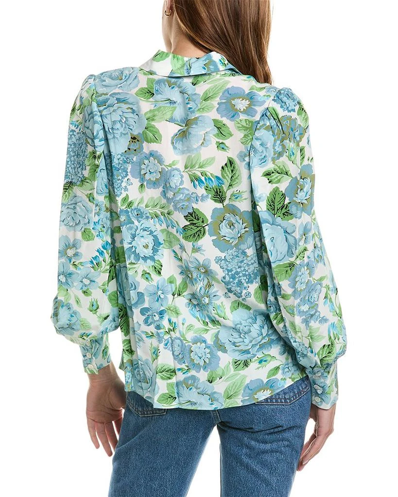 Elie Tahari Balloon Sleeve Silk Top 2