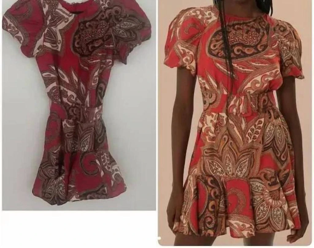 Farm Rio Farm Rio - Leopard Paisley Mini Dress 5
