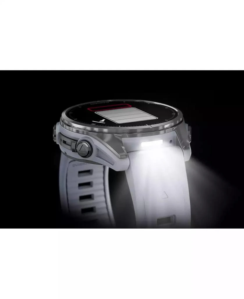 Garmin fenix 8 43mm, AMOLED, Outdoor 
Fitness GPS Smartwatch, Saphire, Carbon Gray Titanium, Blk/Pebble Gray Band 4