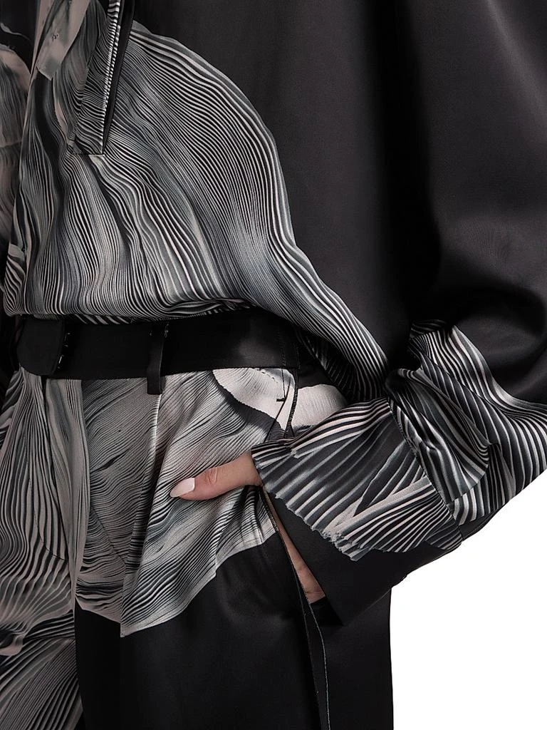 Jason Wu Double-Face Satin Oversized Shirt 6