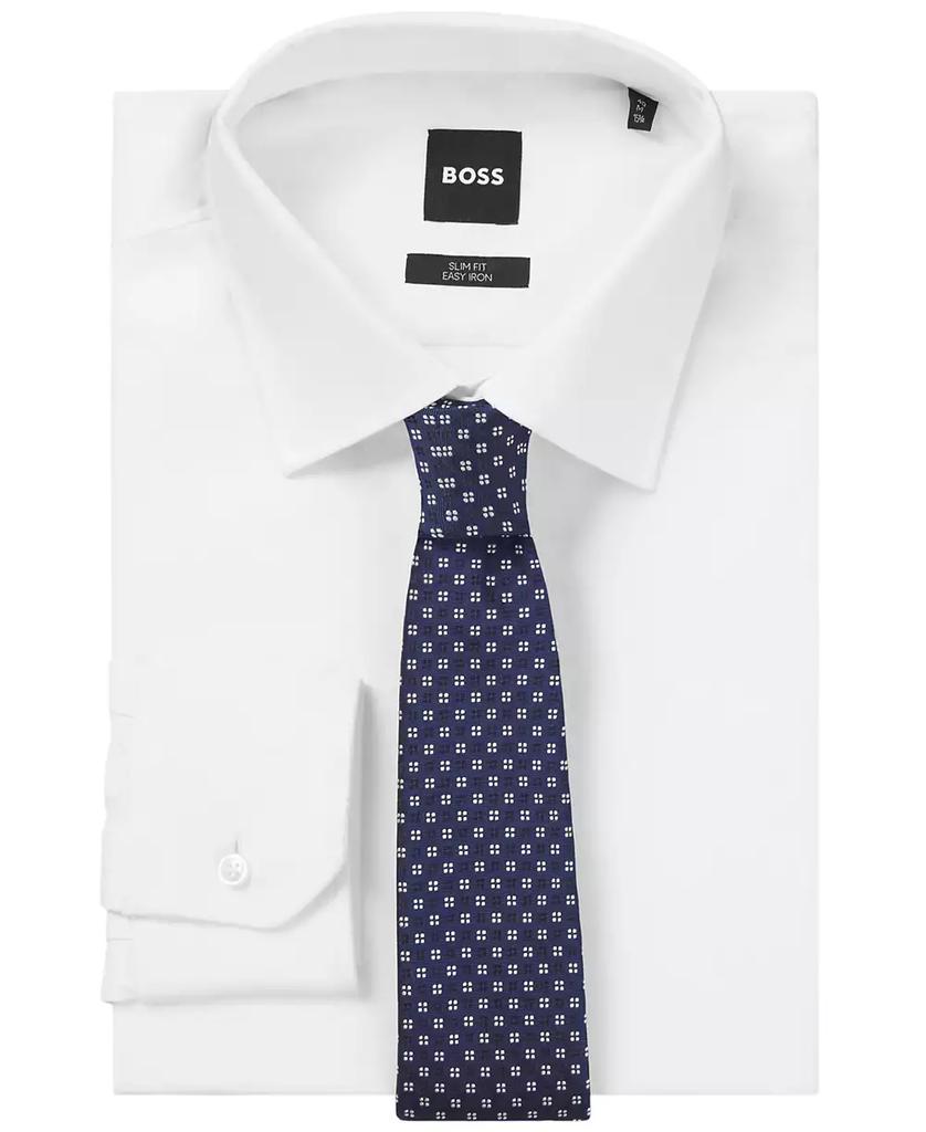 Hugo Boss Men's Jacquard Pattern Silk-Blend Tie