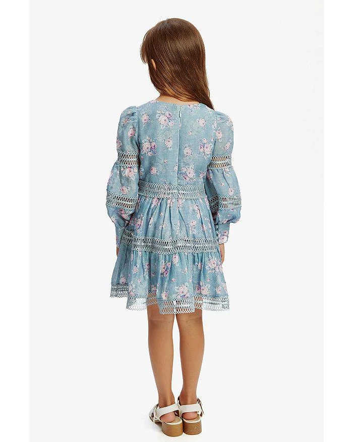 knee length dresses for ladies Bardot Remy Lace Mini Dress in Blue – TrenLend