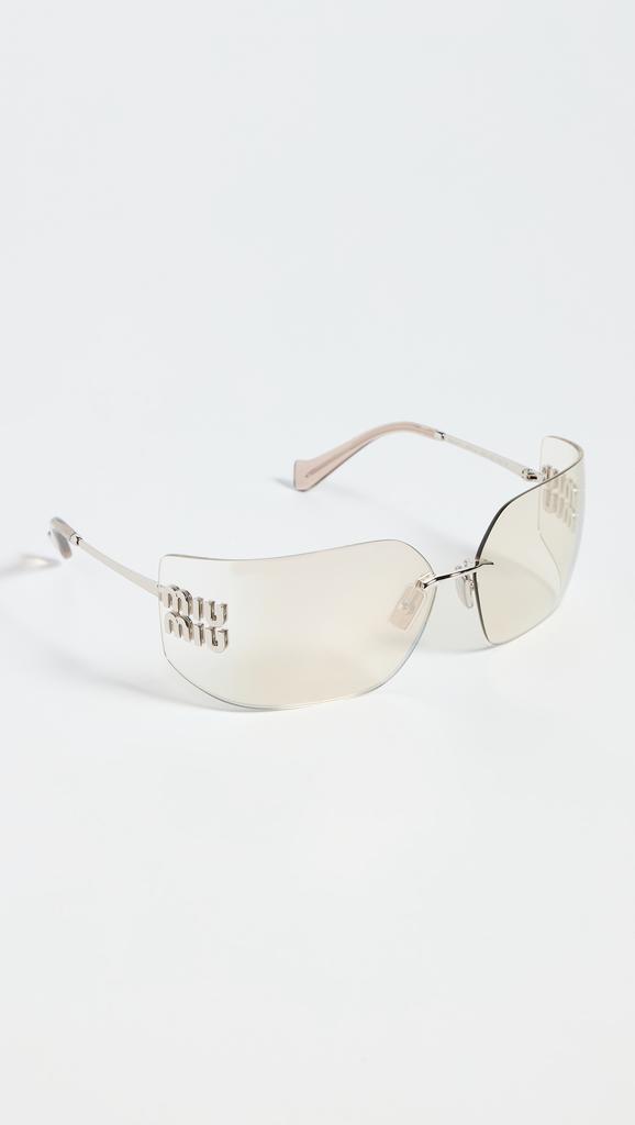 Miu Miu Miu Miu MU 54YS Wraparound Sunglasses