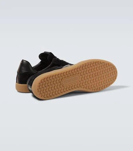 Tom Ford Leather-trimmed suede sneakers 7