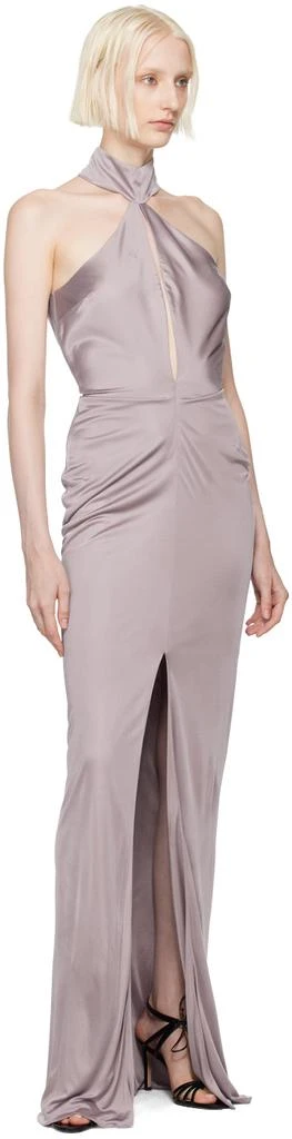 Tom Ford Purple Light Lustrous Evening Maxi Dress 4