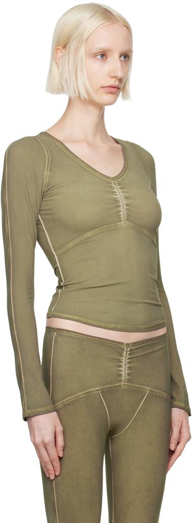 KNWLS Khaki Ghost Long Sleeve T-Shirt