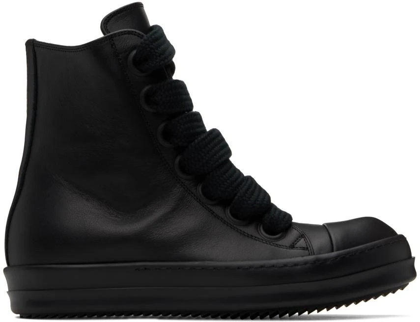 Rick Owens Black Jumbo Laced Sneakers 1