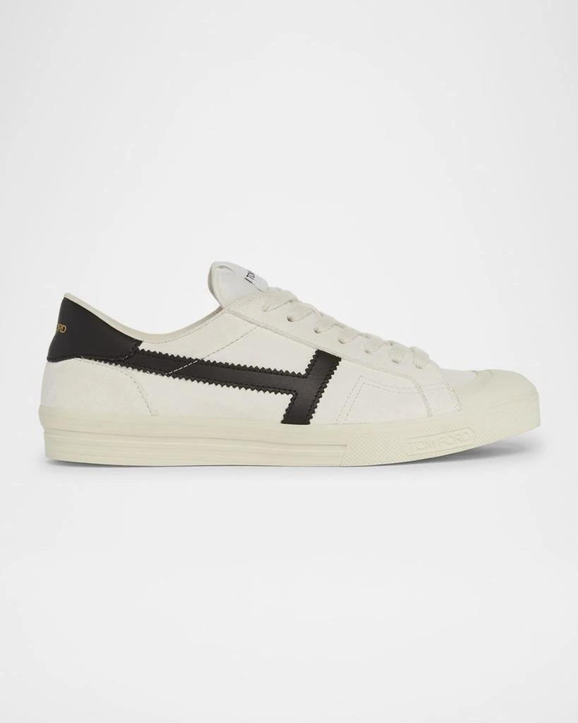 Tom Ford Jaravis Suede and Leather Low-Top Sneakers 1