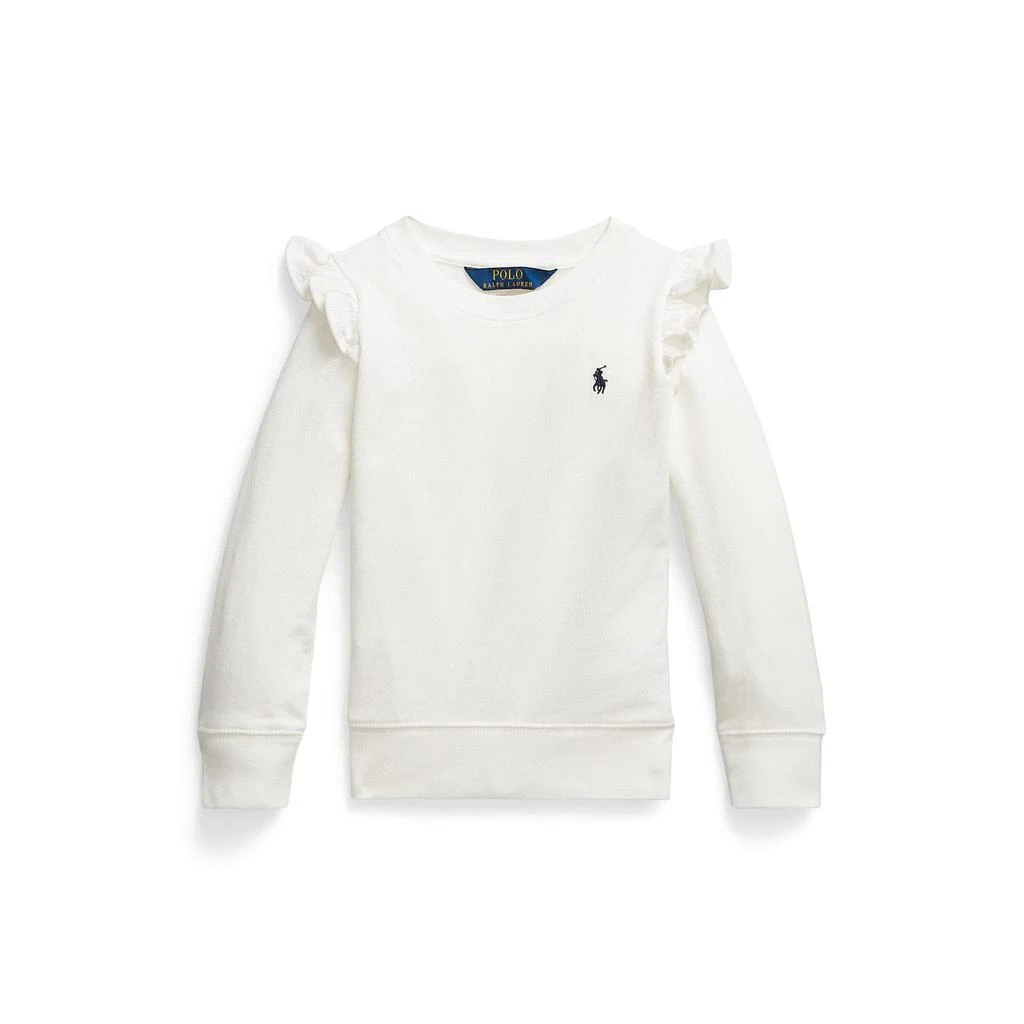 Polo Ralph Lauren Kids Ruffled Spa Terry Sweatshirt (Little Kids) 1