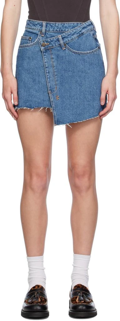 Ksubi Blue Rap Denim Miniskirt 1