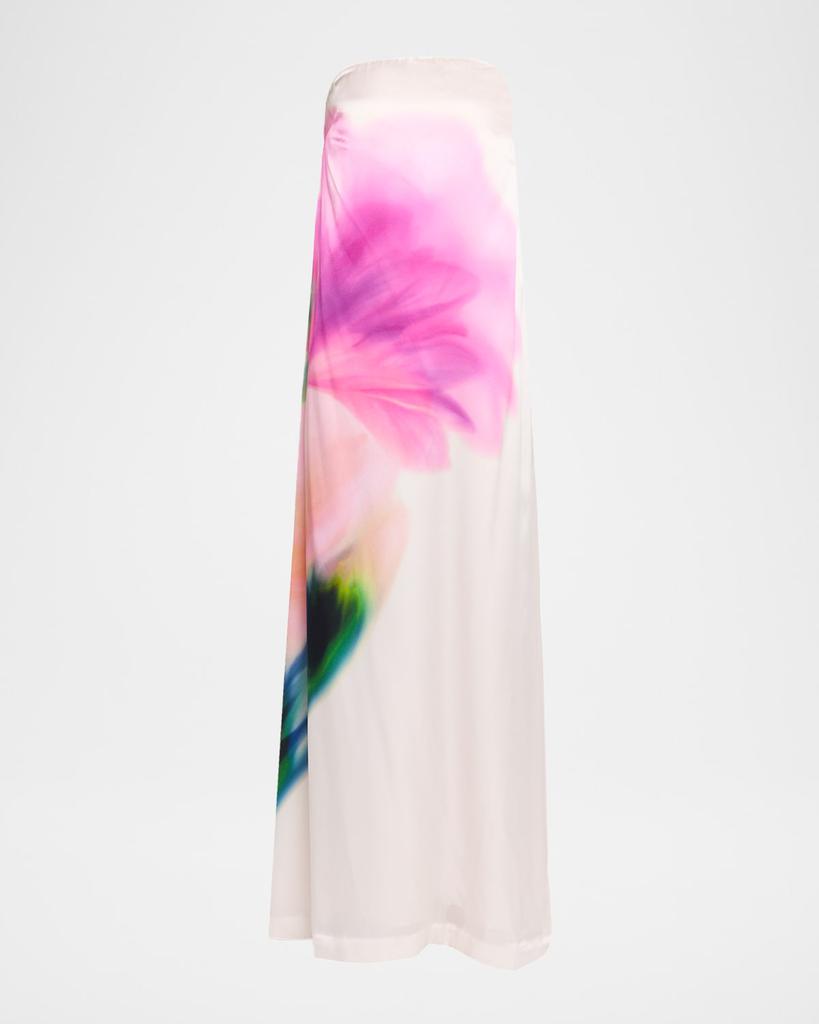【REBECCA VALLANCE】Bridal Bouquet floral silk organza gown Bridal Bouquet floral silk organza gown in pink - Rebecca