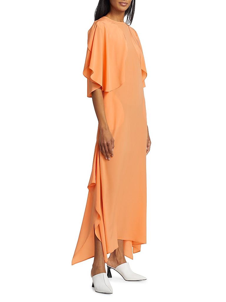 Shop Silk Rounded-Sleeve Midi-Dress on Sale at BeyondStyle Shop Silk Rounded-Sleeve Midi-Dress on Sale at BeyondStyle