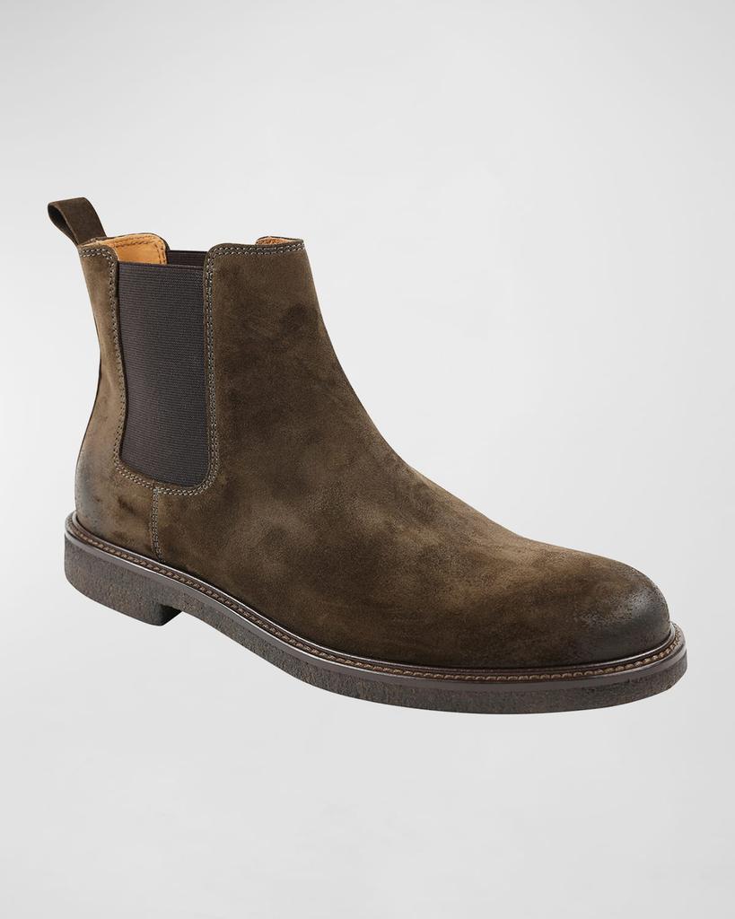 Bruno Magli Men's Gasol Burnished Suede Chelsea Boots