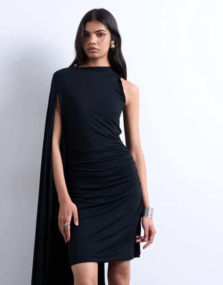 topshop black bodycon dress Topshop super-soft shaping bandeau mini dress in black