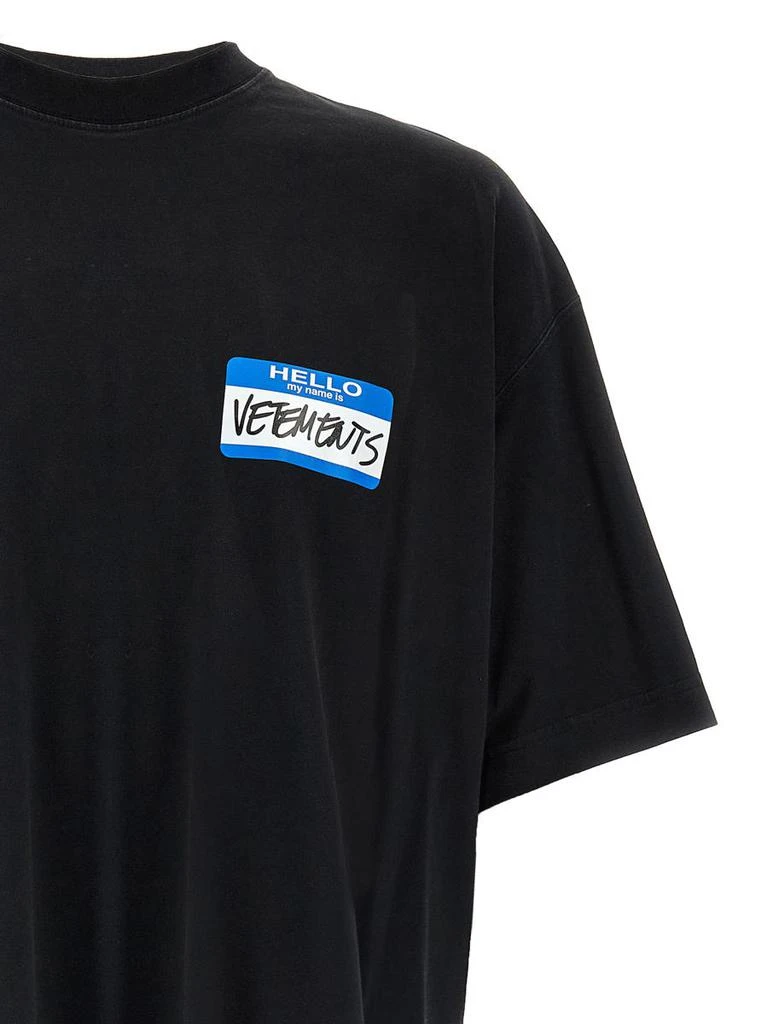 Vetements Vetements 'My Name Sticker' T-Shirt 3