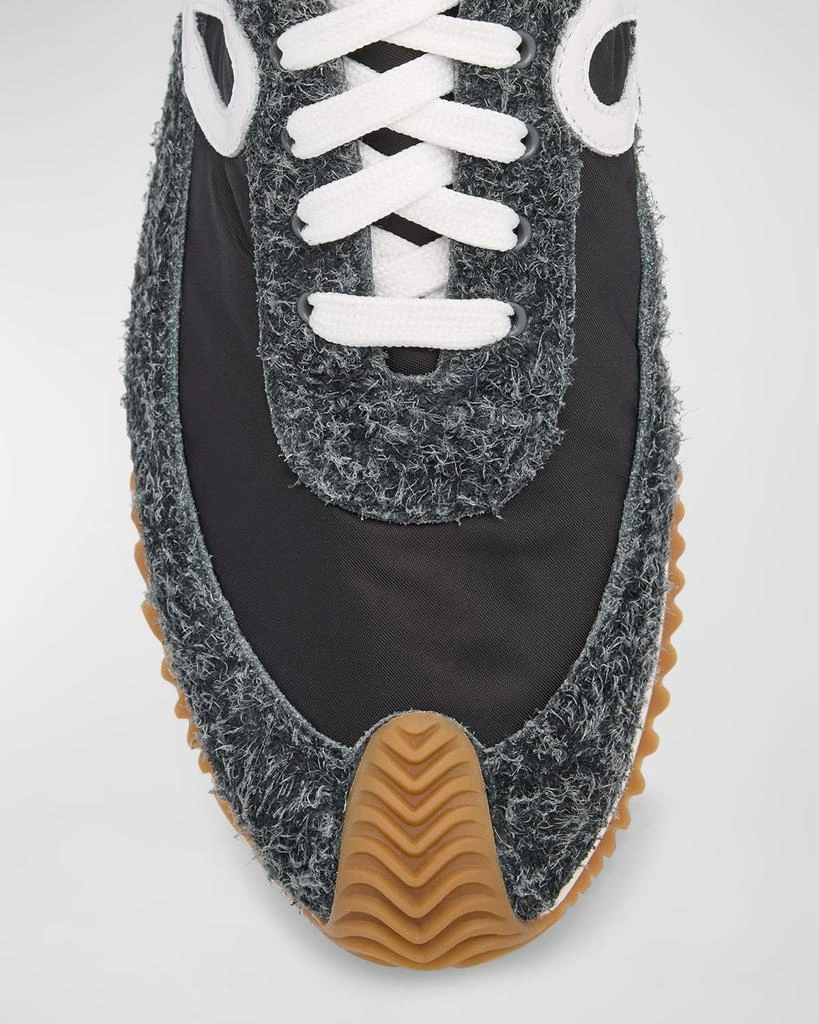 Loewe Men's Flow Runner Nylon and Brushed Suede Sneakers 5