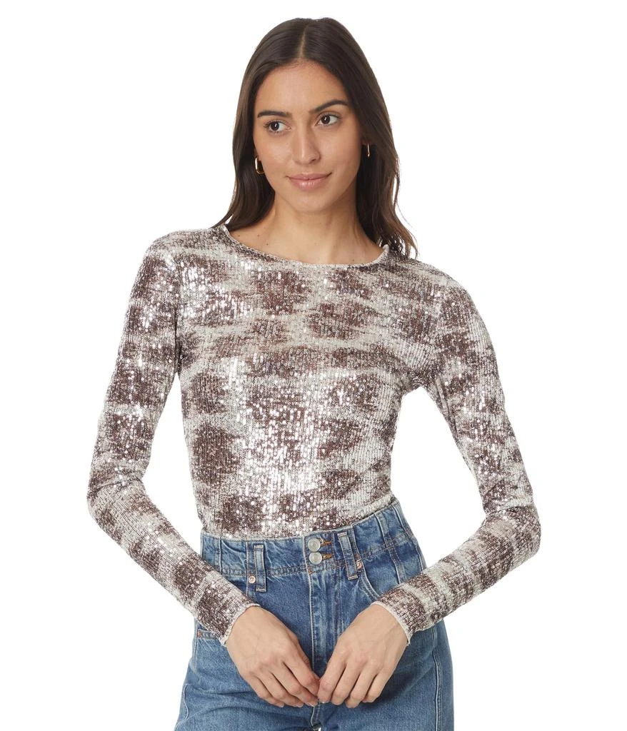 Free People Printed Gold Rush Long Sleeve 1