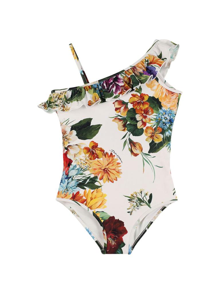 Dolce & Gabbana Printed Lycra One Piece Swimsuit