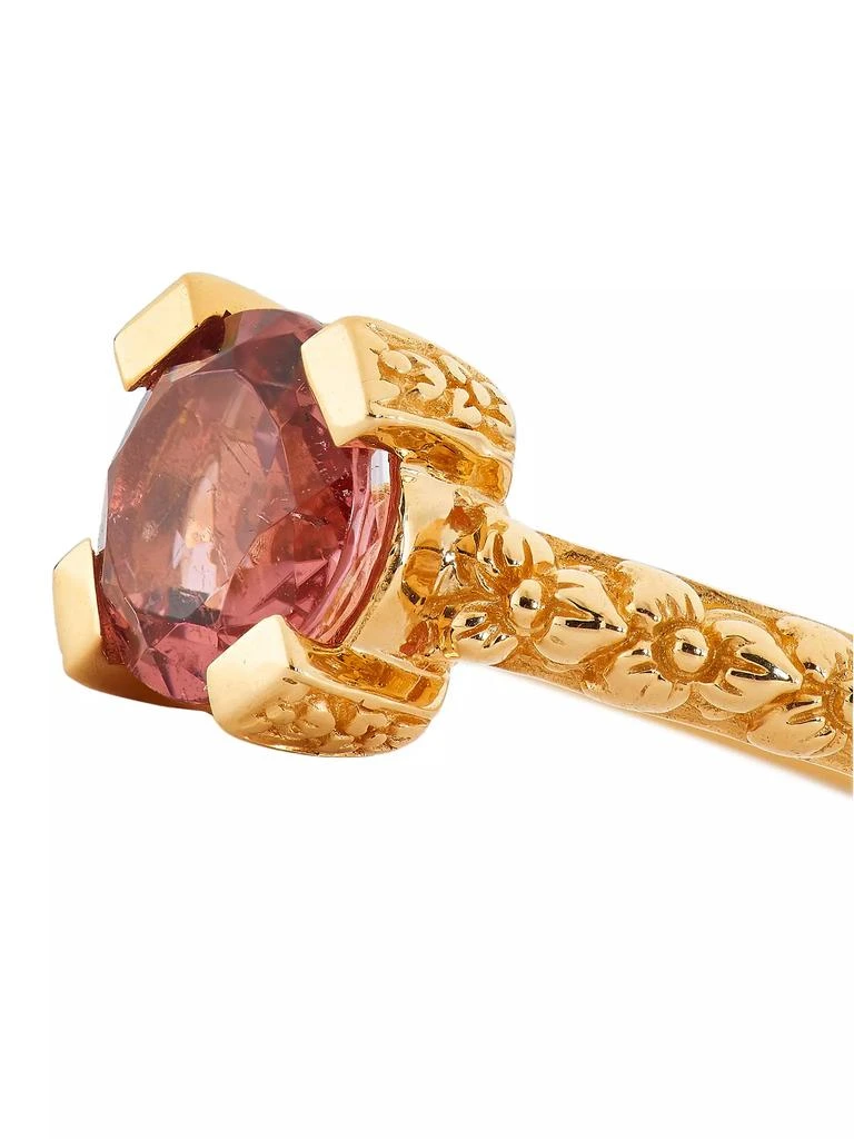 Stephen Dweck Luxury 18K Gold & Pink Tourmaline Ring 3