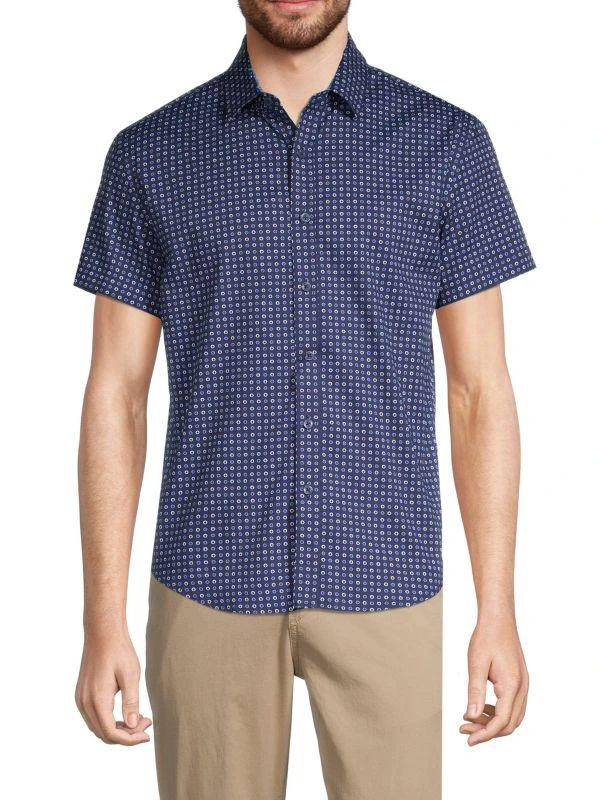 DUCHAMP LONDON Print Short-Sleeve Shirt 1