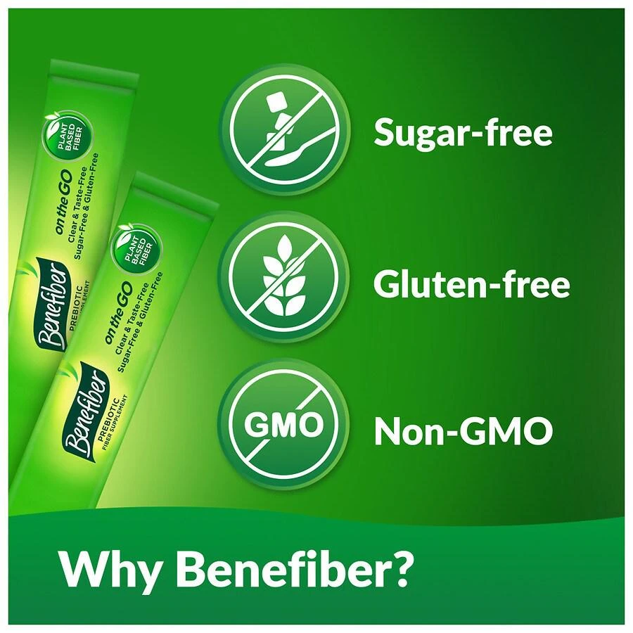 Benefiber Fiber Supplement, On the Go Unflavored 5