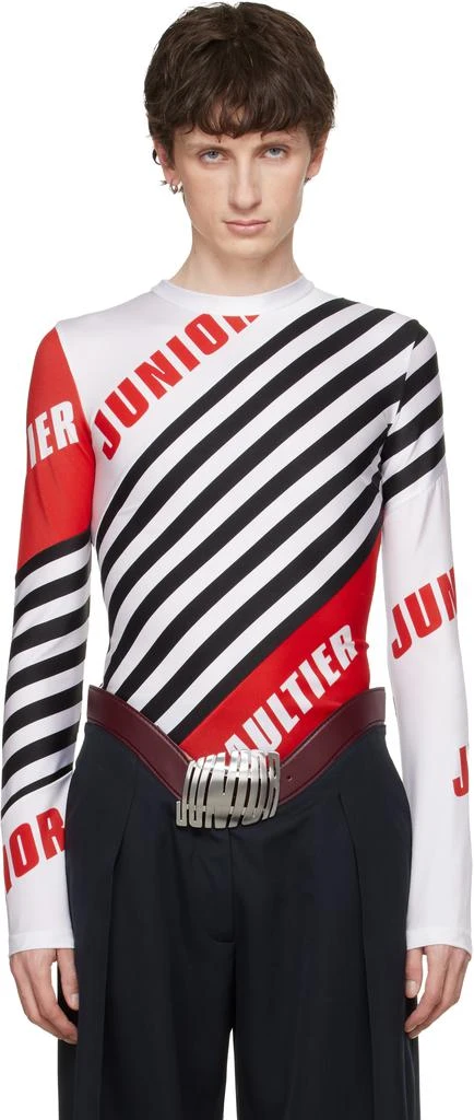 Jean Paul Gaultier White & Black 'The Junior Gaultier' Top