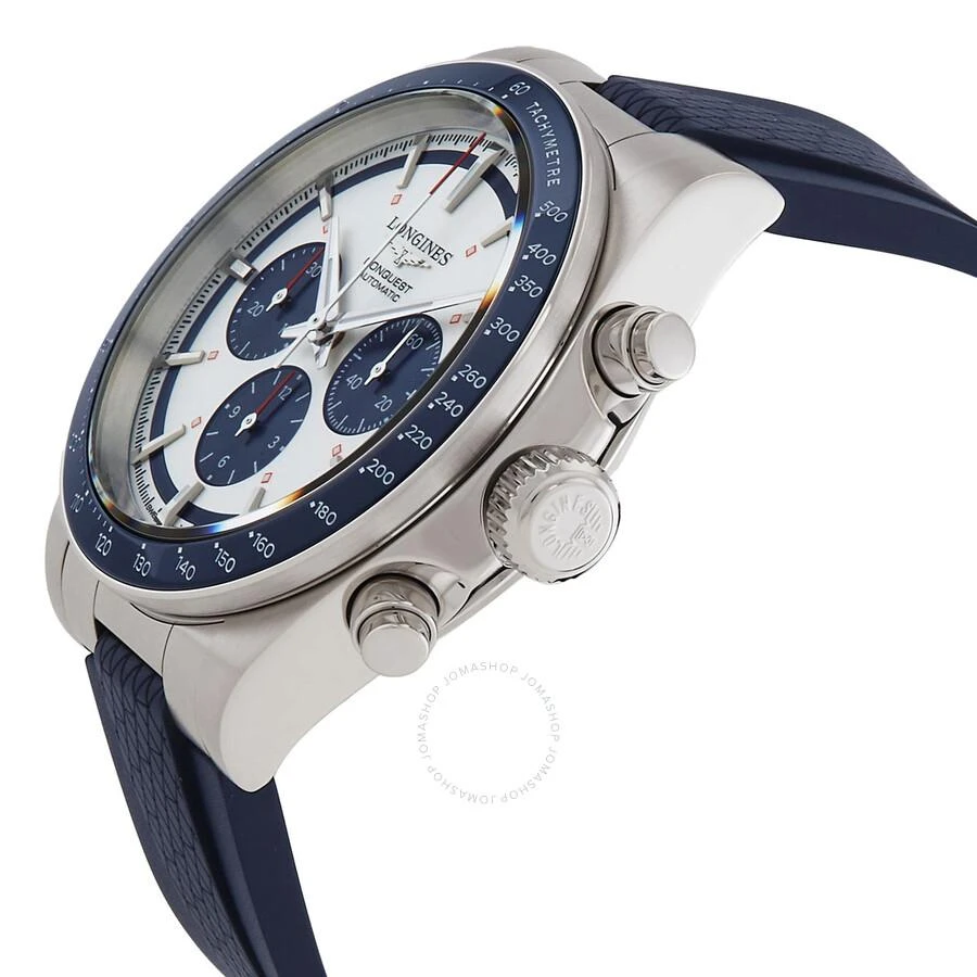 Longines Conquest Chronograph Automatic Silver Dial Men's Watch L3.835.4.98.9 2