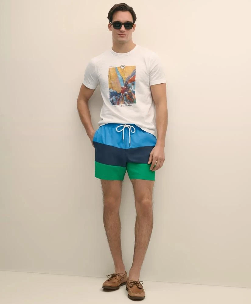 Brooks Brothers 5" Montauk Swim Trunks 1