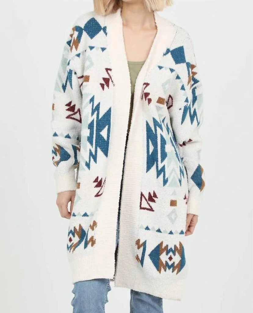 Angie Angie - Cozy Aztec Cardigan Sweater 1