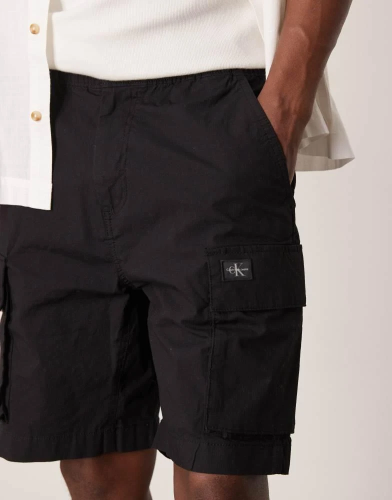 Calvin Klein Calvin Klein Jeans cargo shorts in black 5