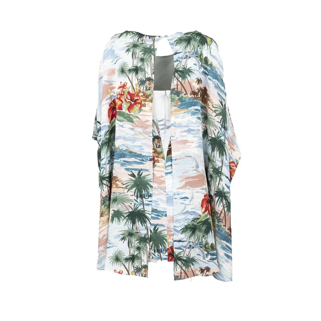Valentino Valentino Hawaiian Couture Cape Dress - '10s 3