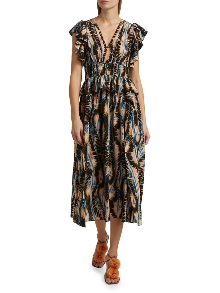 Ulla Johnson Brielle Silk Midi-Dress 2