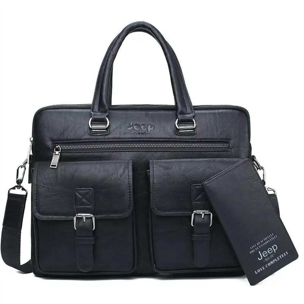 Jeep BULUO Jeep Buluo - Men's Business Briefcase Bag 2pcs/set
