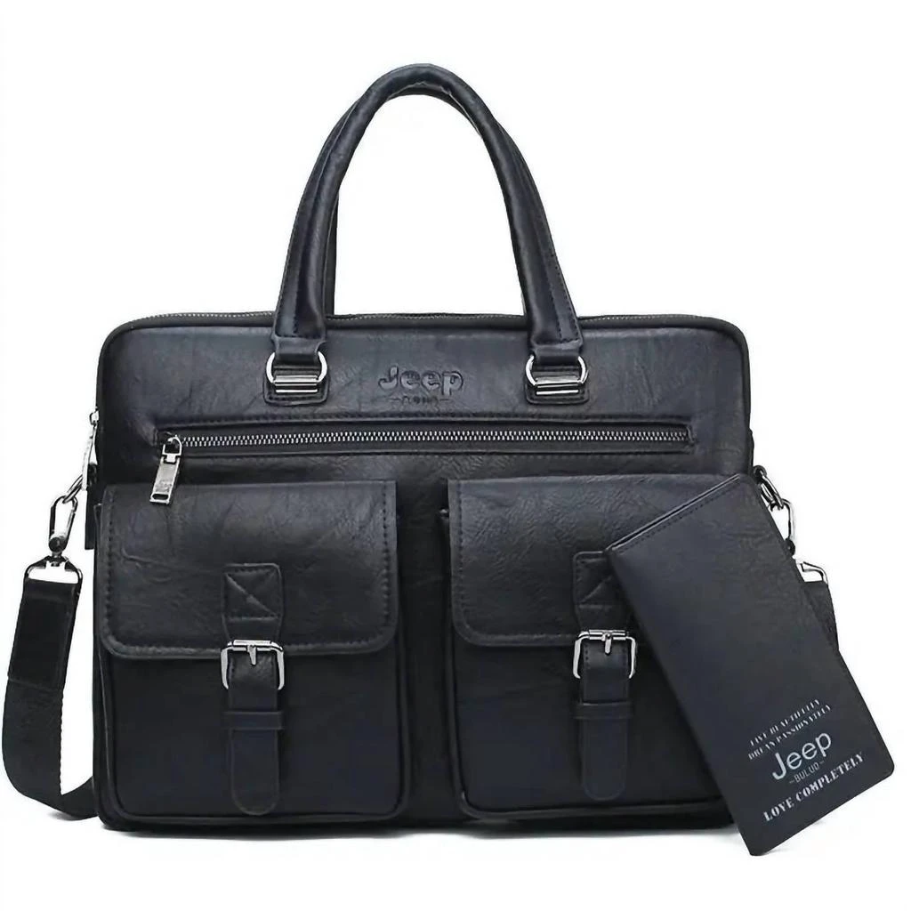 Jeep BULUO Jeep Buluo - Men's Business Briefcase Bag 2pcs/set 1