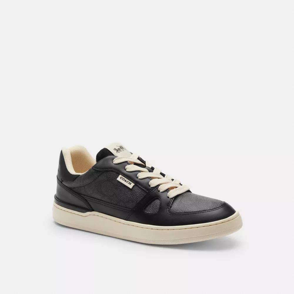Coach Clip Court Low Top Sneaker In Signature Canvas