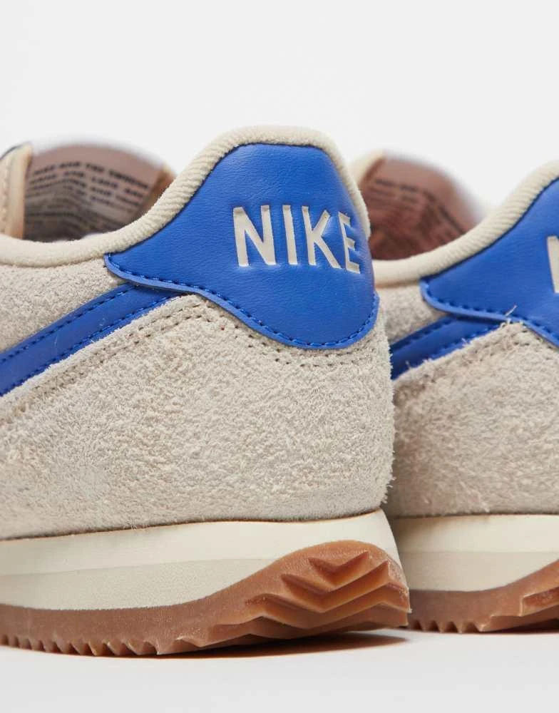 NIKE Nike Cortez suede trainers in light grey and blue 3