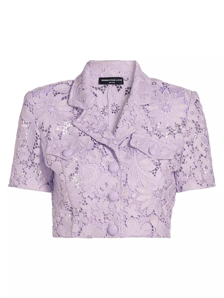 Generation Love Noah Lace Crop Blazer 1