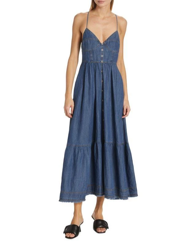 En Saison Sere Denim Midi-Dress 1