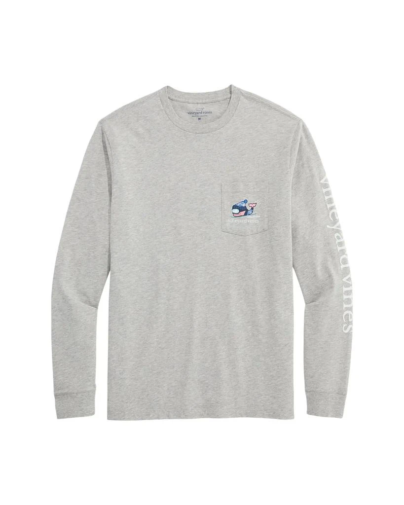 Vineyard Vines Men's Vineyard Vines Downhill Ski Whale Long Sleeve Pocket Tee