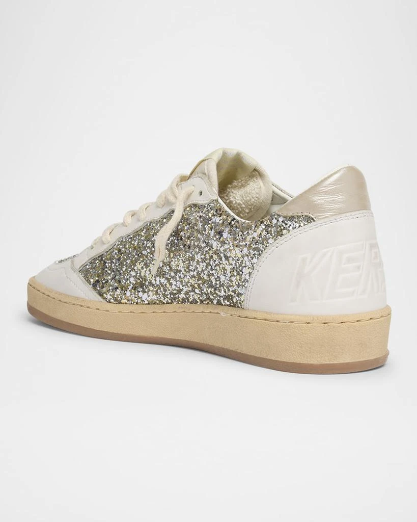 Golden Goose Ballstar Glitter Leather Low-Top Sneakers 4