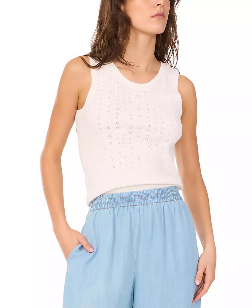 1. State Women's Pointelle Sleeveless Sweater