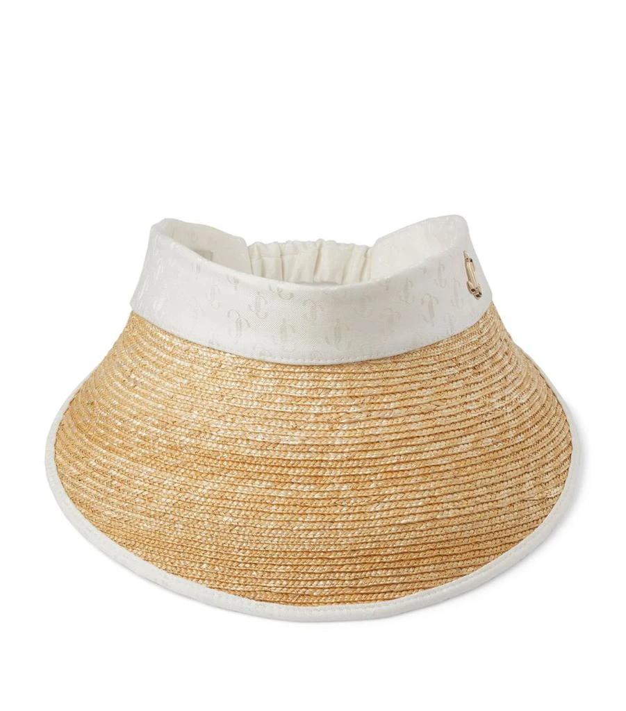 Jimmy Choo Raffia Ondine Visor 1