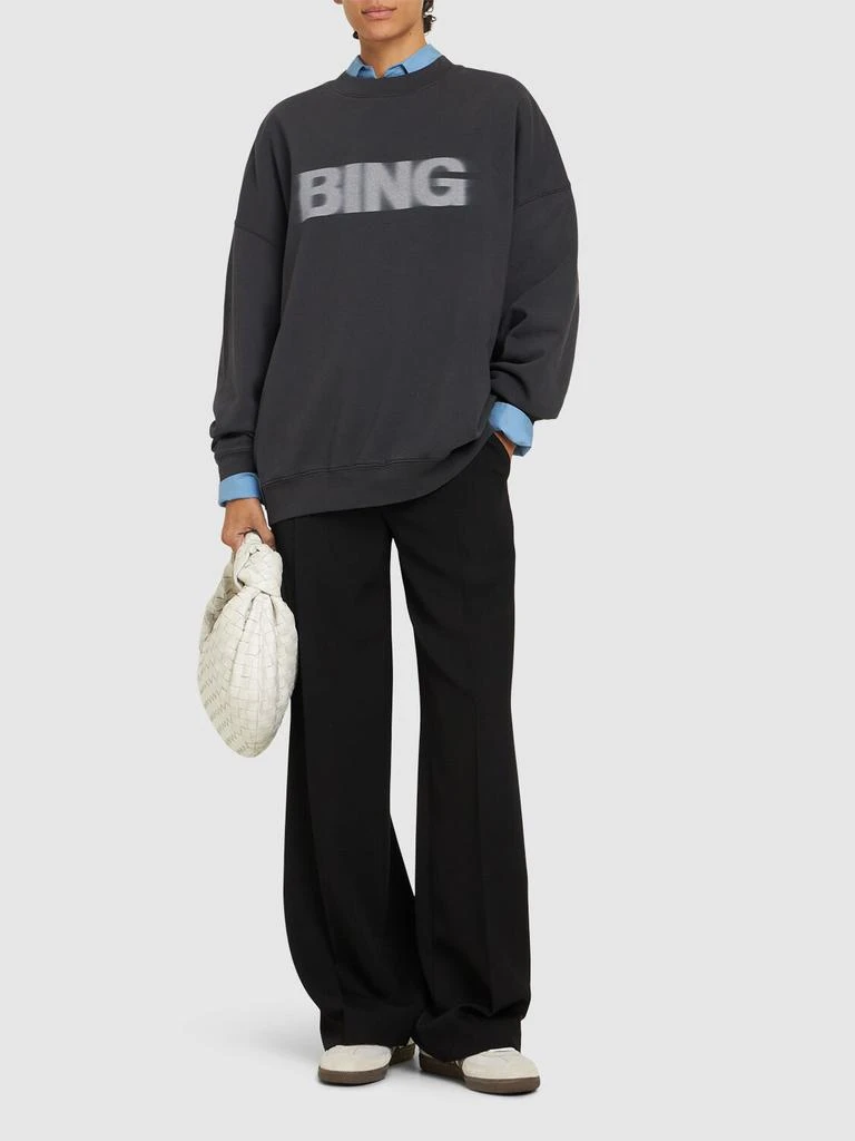 ANINE BING Miles Cotton Jersey Sweatshirt 1