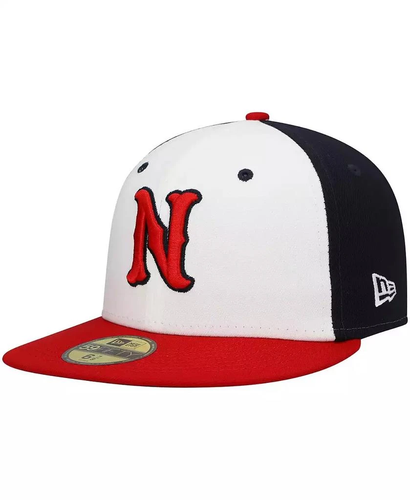 New Era Men's White Nashville Sounds Authentic Collection Team Alternate 59FIFTY Fitted Hat 1