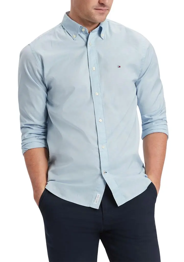 Tommy Hilfiger Flex Poplin Button Up Shirt from Belk