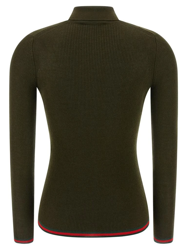 Gucci Women
s Nastro Web Polo Shirt 2